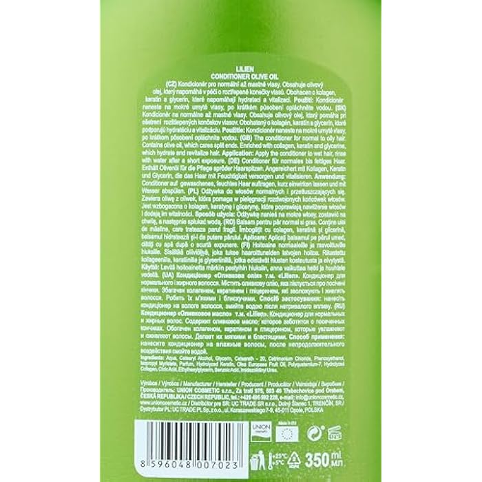 Lilien Olive Oil Conditioner for Normal Hair 350 ml - Image 4